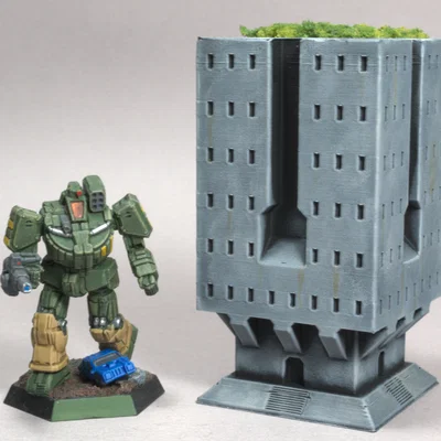 Mô hình tòa nhà phong cách Brutalist (Nhỏ) cho Alphastrike