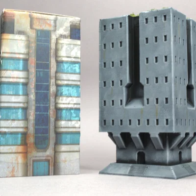 Mô hình tòa nhà phong cách Brutalist (Nhỏ) cho Alphastrike