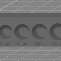 Khay Gridfinity đựng bộ đầu tuýp Pittsburgh Deep Metric 3/8 (1x6 4u)