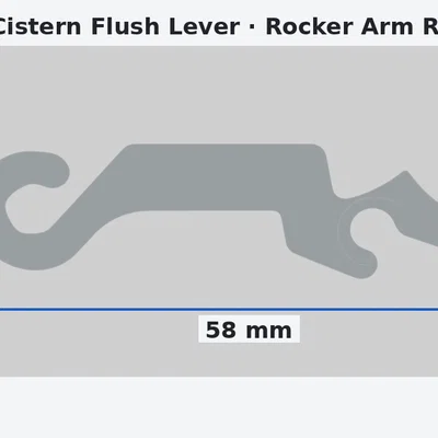 Cần Gạt Nước Bồn Cầu Âm Tường SIAMP - Linh Kiện Thay Thế (Rocker Arm)