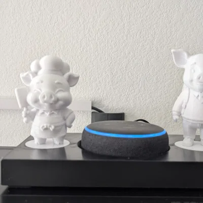 Đế giữ Alexa Echo Dot kết hợp khay trang trí mô hình 50mm