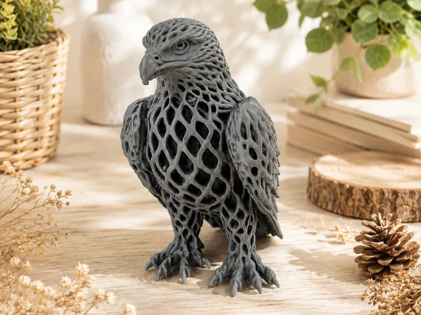 Đại bàng Voronoi Hùng vĩ - Mô hình in 3D chi tiết - Image 1