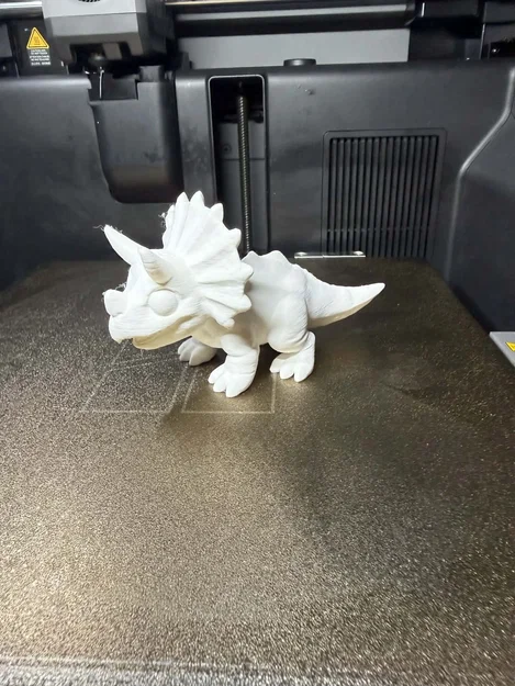 Mô hình khủng long Triceratops Chibi dễ thương – Chất lượng in chi tiết - Image 2
