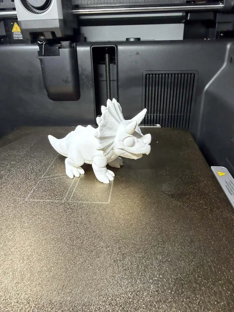 Mô hình khủng long Triceratops Chibi dễ thương – Chất lượng in chi tiết - Image 3