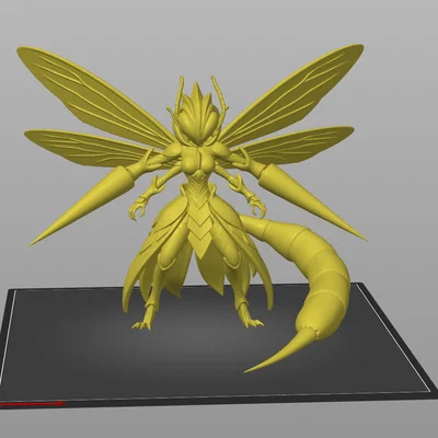 Mô hình Pokemon Fusion: Gardevoir kết hợp Beedrill ấn tượng
