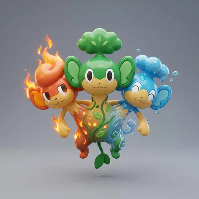 Mô hình FanArt Sanyappu - Bản hòa phối Pokemon độc đáo
