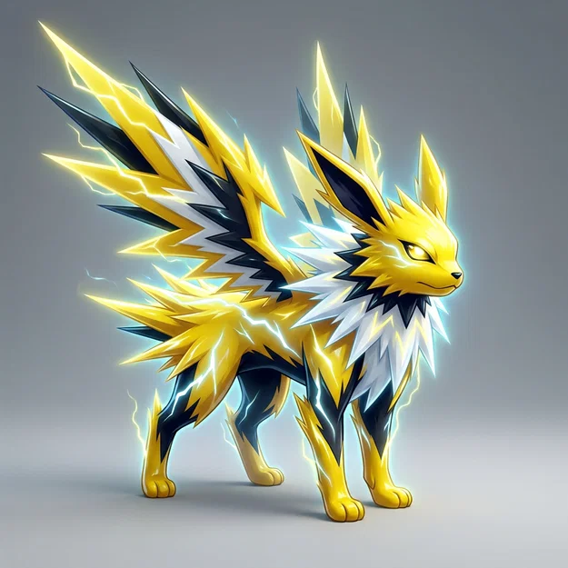 Mô hình FanArt Raitali - Sự kết hợp giữa Zapdos và Jolteon - Image 1