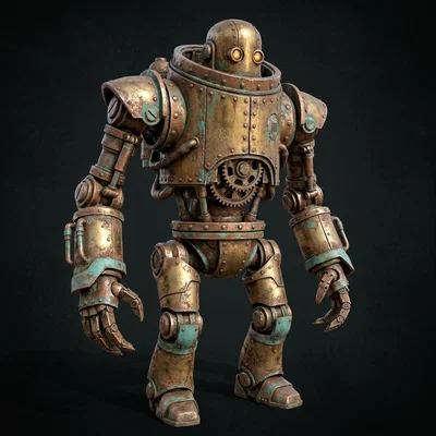 Mô hình chú robot Roby phong cách SteamPunk