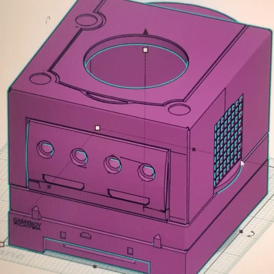Vỏ hộp khăn giấy GameSphere với Gameboy Player