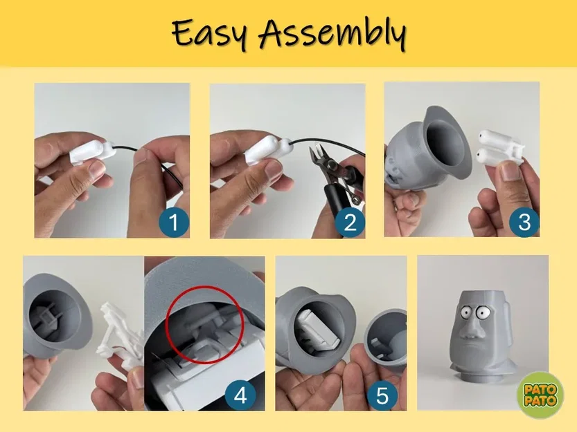 Mô hình Pop-eyed Moai: Đồ chơi in 3D giải trí cực vui nhộn - Image 4