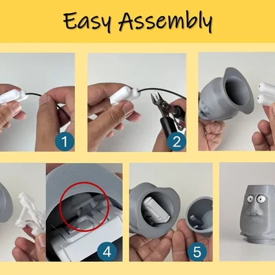 Mô hình Pop-eyed Moai: Đồ chơi in 3D giải trí cực vui nhộn