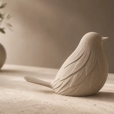 Chú Chim Japandi - Vật Phẩm Decor Tối Giản