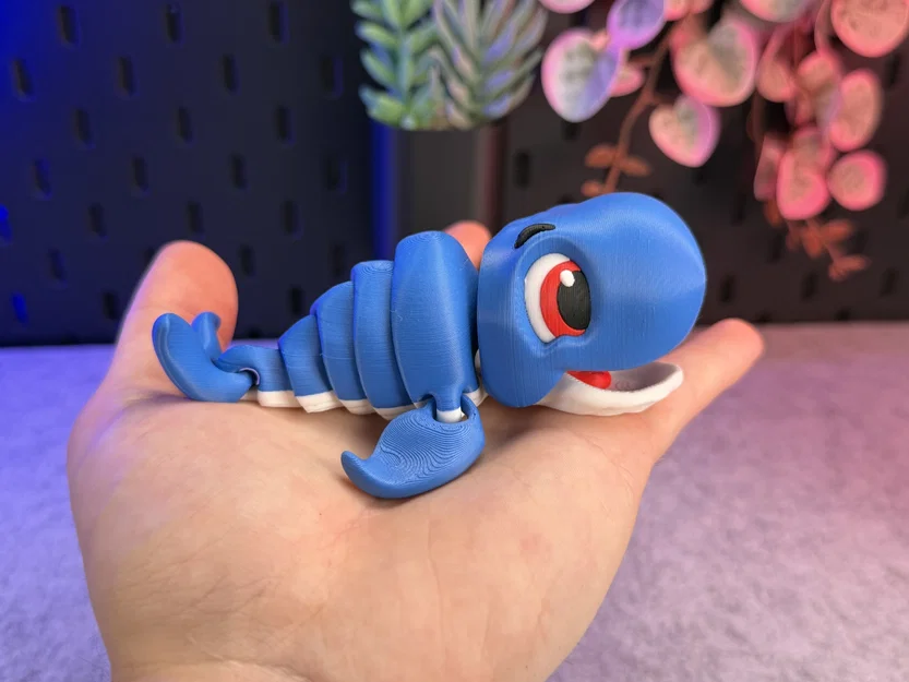 Mô hình Cá voi dễ thương có khớp nối (Articulated Cute Whale) - Image 1