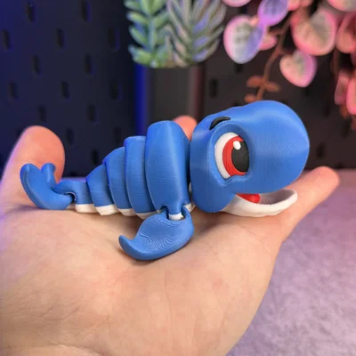 Mô hình Cá voi dễ thương có khớp nối (Articulated Cute Whale)