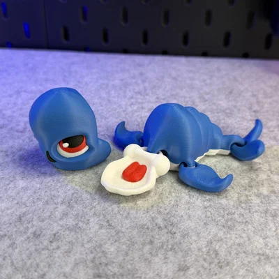 Mô hình Cá voi dễ thương có khớp nối (Articulated Cute Whale)