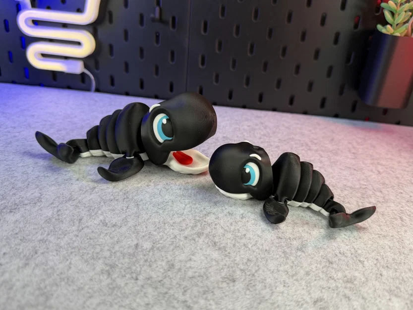 Mô hình Cá voi dễ thương có khớp nối (Articulated Cute Whale) - Image 3