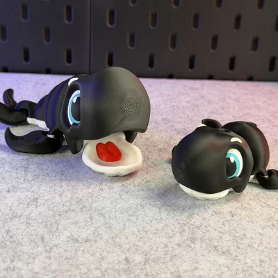 Mô hình Cá voi dễ thương có khớp nối (Articulated Cute Whale)