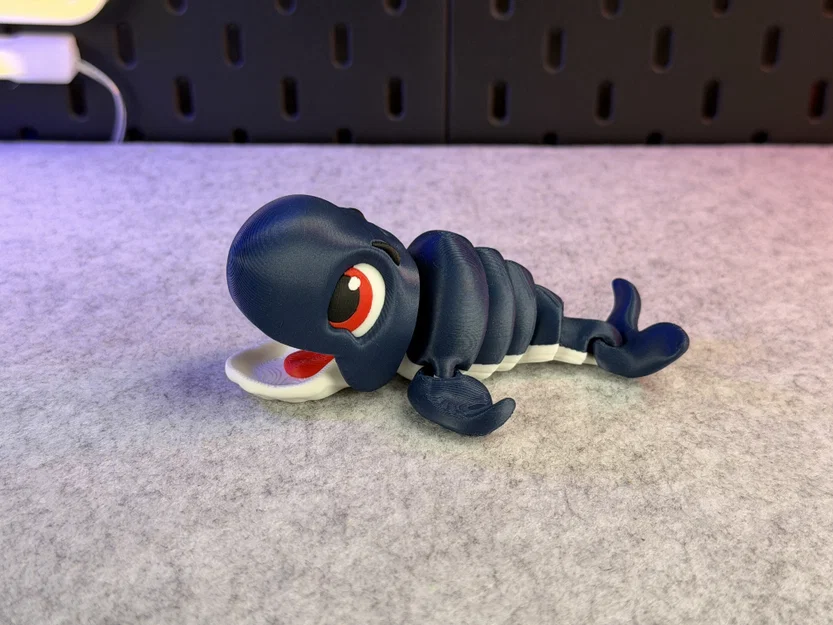 Mô hình Cá voi dễ thương có khớp nối (Articulated Cute Whale) - Image 13