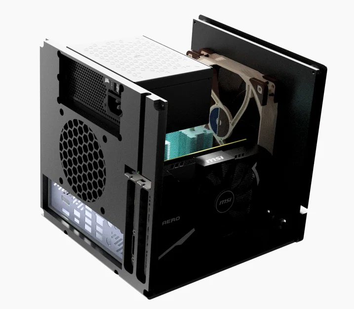 Case máy tính SFF Mini ITX Steam Machine v2 Airflow - Image 4