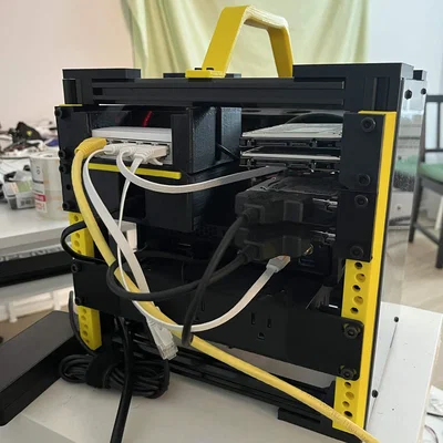 Kệ mini server rack 10 inch sử dụng nhôm định hình 2020