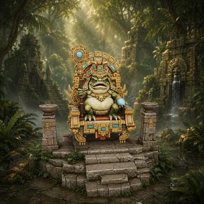 Vhorlath Realms – Reptilian – Sun-Seat Oracle (Mô hình 3D in STL phong cách Dark Fantasy)