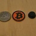 Charm Bitcoin (BTC) gắn dép Clog & Đồng xu xe đẩy siêu thị (Bản 1 mảnh & 2 mảnh vặn vít) - Thumbnail 5