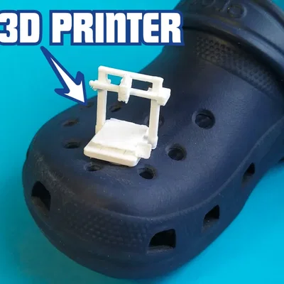 Charm trang trí giày Crocs mô hình máy in 3D độc đáo