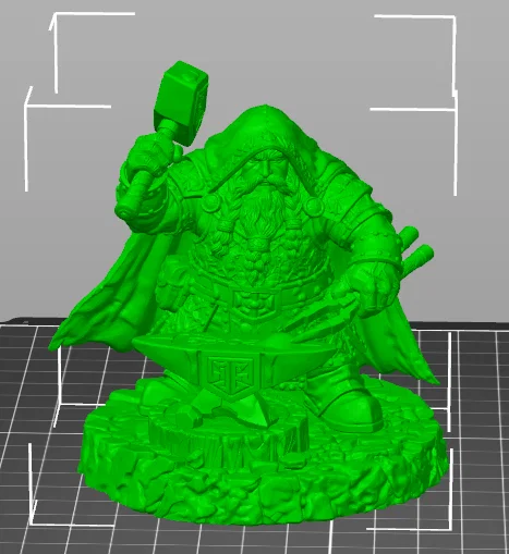 Vhorlath Realms – Dwarf – Ashenforge Rune Master (Mô hình 3D Dark Fantasy STL) - Image 5
