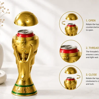 Giá đỡ lon nước mô hình cúp FIFA World Cup 2026 cực chất