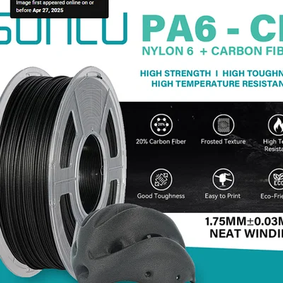 Cấu hình in 3D tối ưu cho nhựa Sunlu PA6-CF trên Centauri Carbon