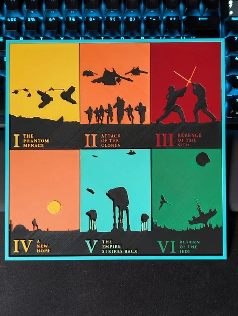 Bộ tiêu đề phim Star Wars in Hueforge - Image 1