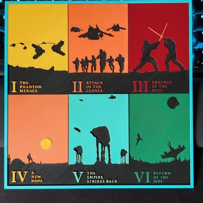 Bộ tiêu đề phim Star Wars in Hueforge
