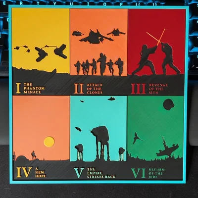 Bộ tiêu đề phim Star Wars in Hueforge