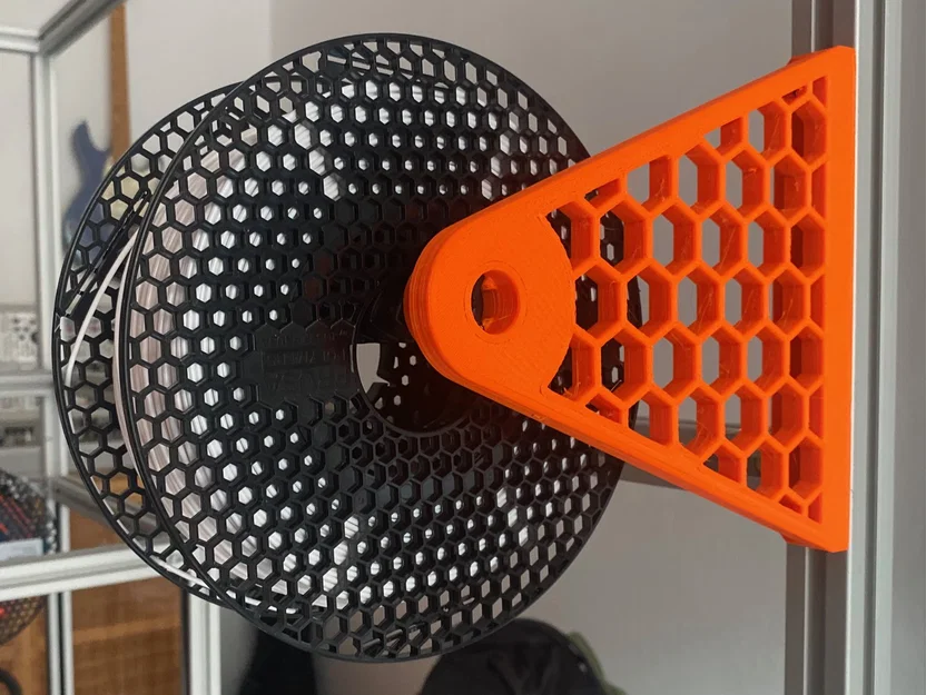 Bộ chuyển đổi giá đỡ cuộn chỉ Prusa MK3 cho khung nhôm - thiết kế lỗ tổ ong - Image 2