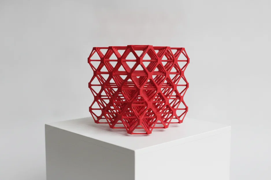 FCC Lattice Cube: Mô hình cấu trúc mạng tinh thể 3D độc đáo - Image 1