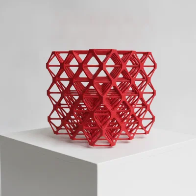 FCC Lattice Cube: Mô hình cấu trúc mạng tinh thể 3D độc đáo