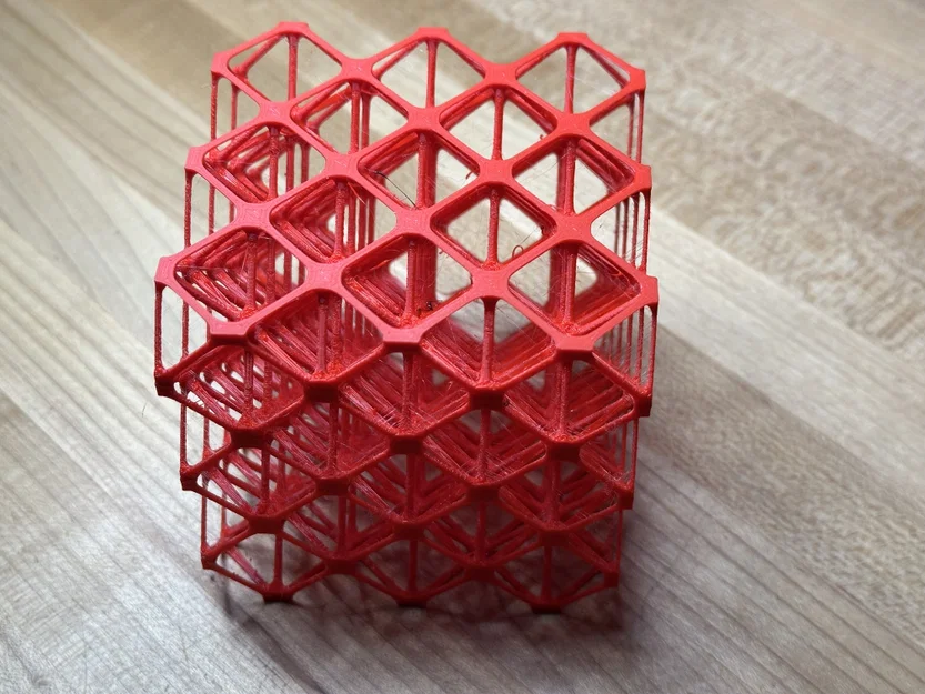 FCC Lattice Cube: Mô hình cấu trúc mạng tinh thể 3D độc đáo - Image 3