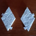 Gạch Rhombus với họa tiết vân xoắn ốc liền mạch - Thumbnail 2
