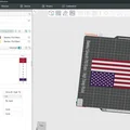 Lá cờ Mỹ tiêu chuẩn - Parametric - FreeCAD - Đa màu sắc (MMU/AMS) - Thumbnail 4