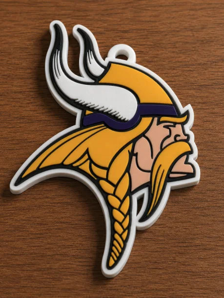 Mặt dây chuyền logo 3D Minnesota Vikings cỡ lớn - Image 1