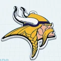 Mặt dây chuyền logo 3D Minnesota Vikings cỡ lớn - Thumbnail 2