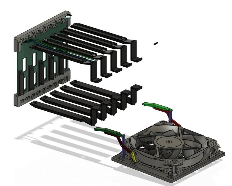 Khay HDD Hot Swap 5in3 (5x 3.5") có quạt tản nhiệt phía trước - Image 11