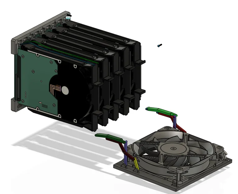 Khay HDD Hot Swap 5in3 (5x 3.5") có quạt tản nhiệt phía trước - Image 12
