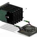 Khay HDD Hot Swap 5in3 (5x 3.5") có quạt tản nhiệt phía trước - Thumbnail 12