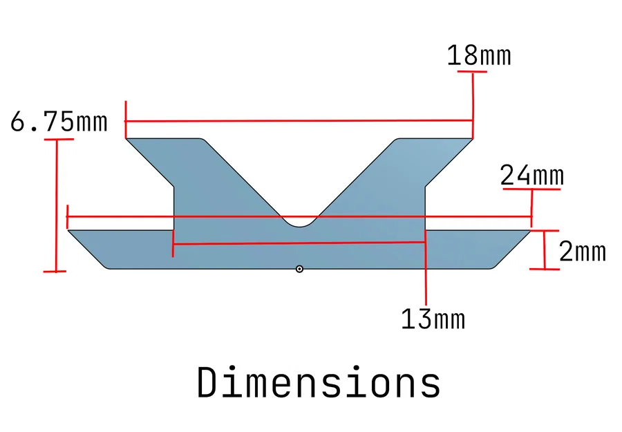 Miếng đệm/nắp che rãnh T-Track thay thế cho giá nóc Thule Wingbar Evo - Image 3