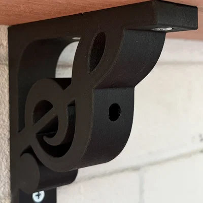 Giá đỡ kệ hình khóa Sol (Treble Clef Shelf Bracket)