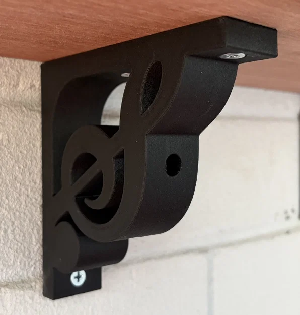 Giá đỡ kệ hình khóa Sol (Treble Clef Shelf Bracket) - Image 2