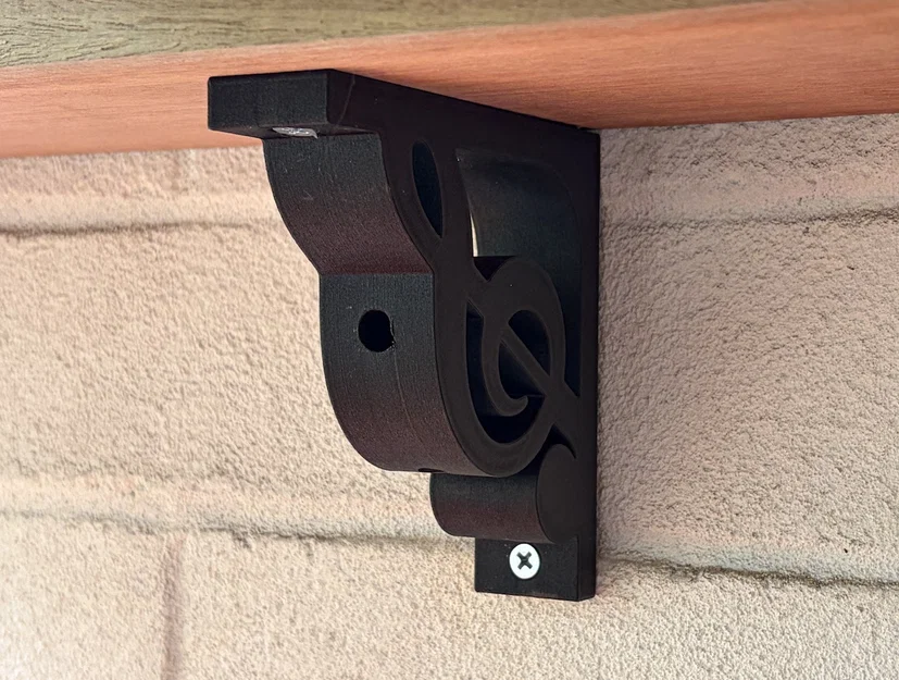 Giá đỡ kệ hình khóa Sol (Treble Clef Shelf Bracket) - Image 3