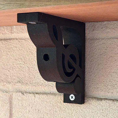 Giá đỡ kệ hình khóa Sol (Treble Clef Shelf Bracket)