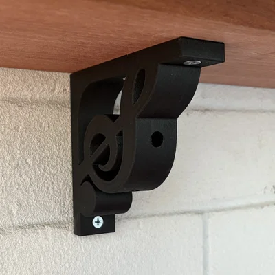 Giá đỡ kệ hình khóa Sol (Treble Clef Shelf Bracket)